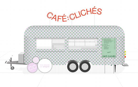 an illustration of Café Clichés food truck