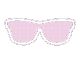 pink sunglasses icon